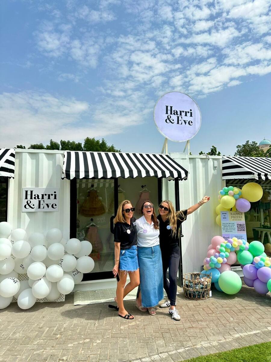 Lauren (middle) with her co-owners Lyndsey Carphin and Katy Rice at the store’s opening in March