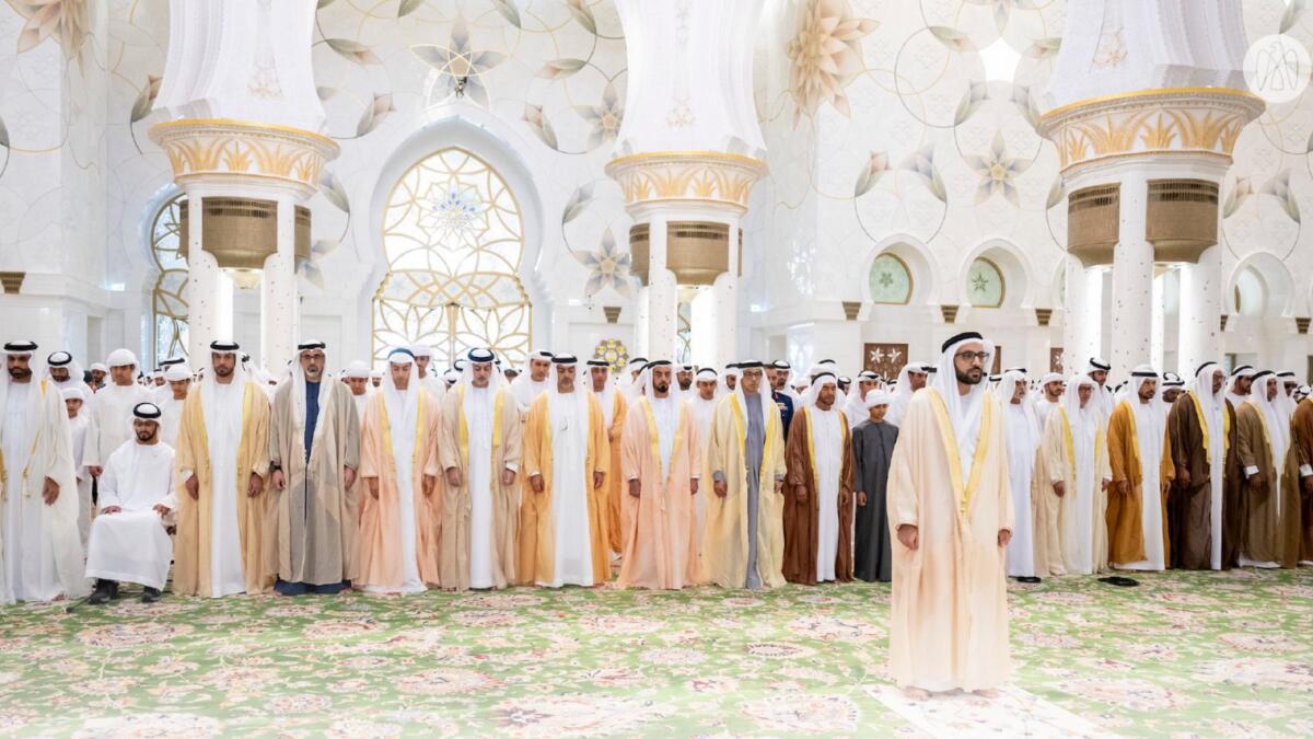 UAE leaders participate in Eid Al Adha prayers, extend greetings to
